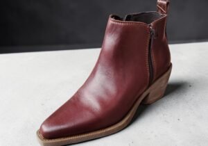 Bota de cuero LOMBARDINO BORA Brown